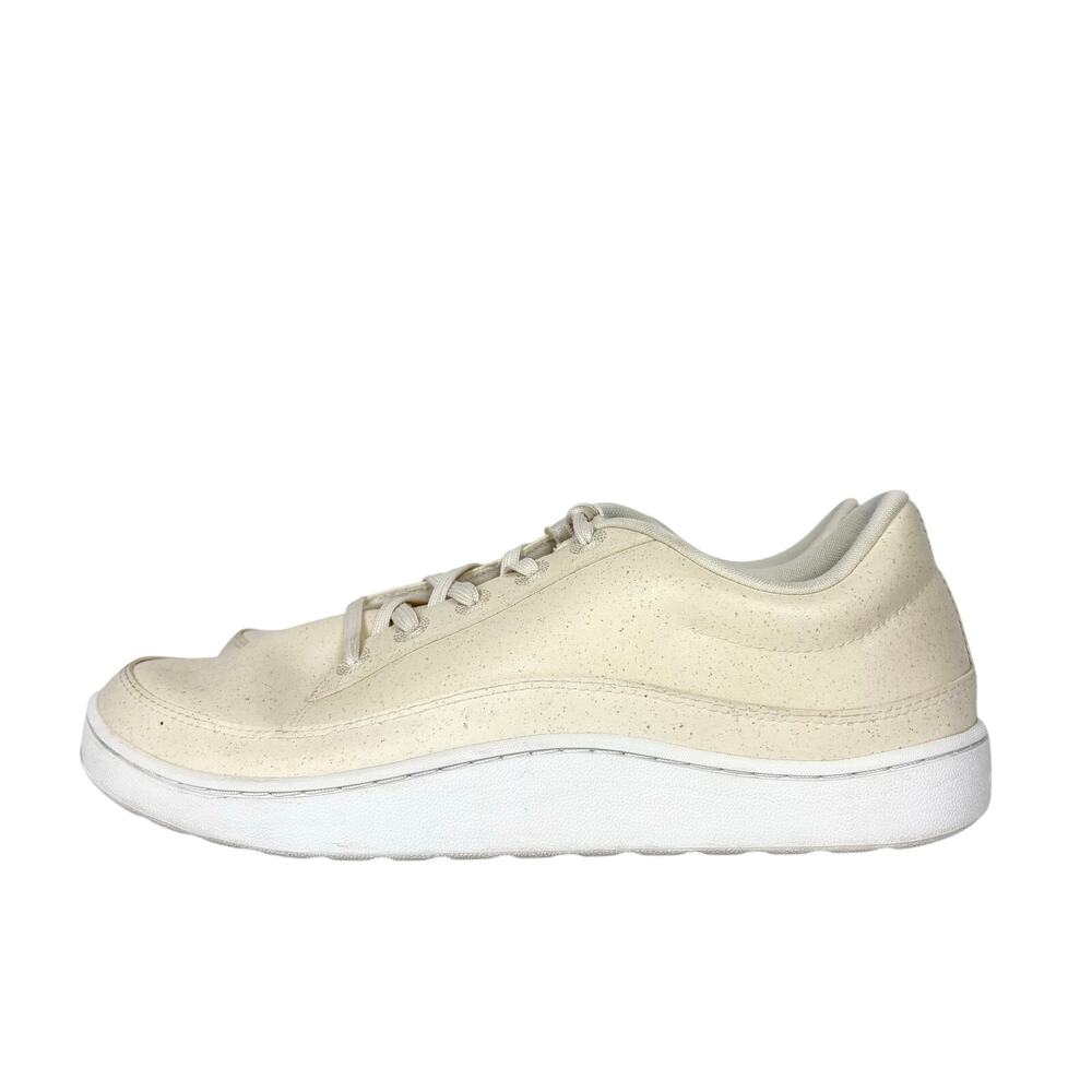 Allbirds Men Plant Pacer Lace Up Sneakers Faux Leather Upper Cream White Size 11